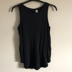Old navy luxe black Flowy high neck tank